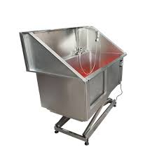 Stainless Steel Electric Pet Bathtub with YR06607 Lifting System