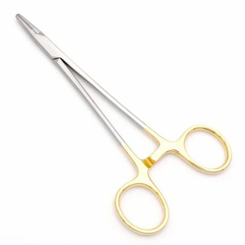 Needle Holder Forceps 10"" GOLD 25cm